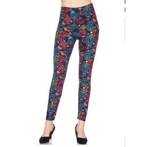 CandySkull Leggings - Buttery Soft - Size OS